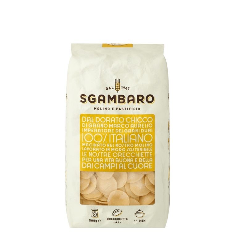 Pasta Orecchiette 500gr. Sgambaro online kopen Natuurgroothandel