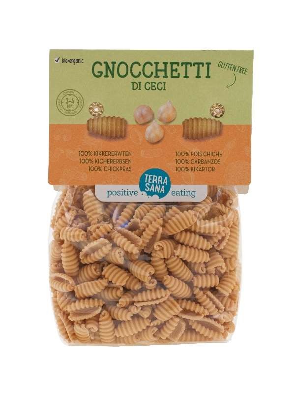 Pasta Gnocchetti  kikkererwten glutenvrij BIO 250gr. TerraSana online kopen Natuurgroothandel