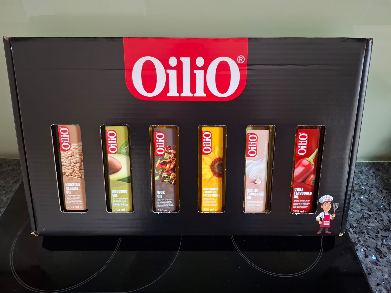 Geschenkdoos 6st. olie van 250ml. online kopen Natuurgroothandel