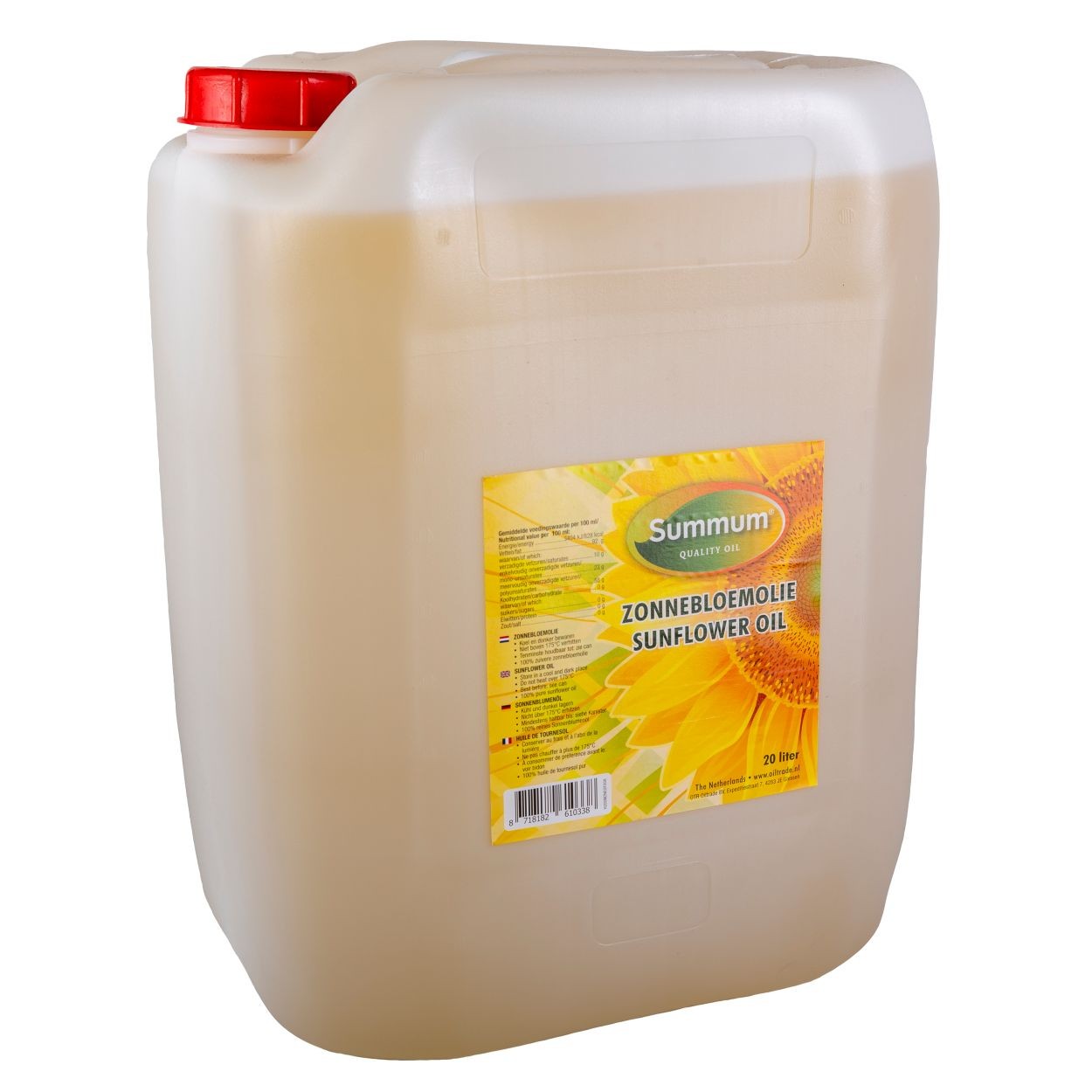 Zonnebloemolie jerrycan 20ltr. online kopen bij Natuurgroothandel