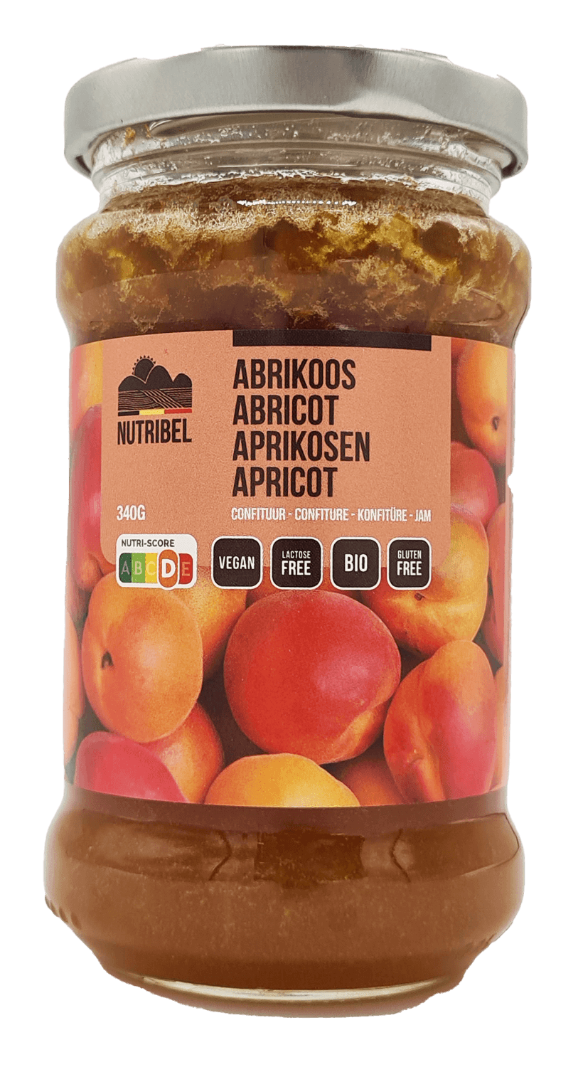 Nutribel abrikozen confituur glutenvrij 340gr. online kopen Natuurgroothandel