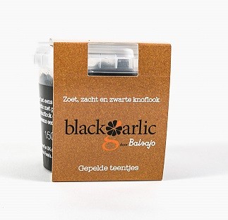 Knoflookteentjes zwart gepeld pot 150gr. Hippocreates in webshop Natuurgroothandel