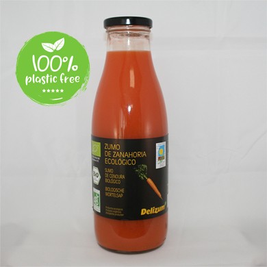 Wortelsap BIO 6st. van 750ml. Delizum online kopen Natuurgroothandel