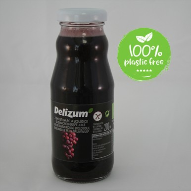 Druivensap rood BIO 12st.*200ml. Delizum 
