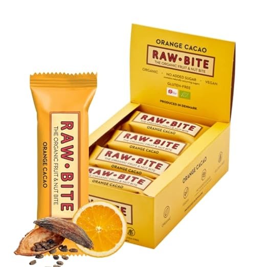 Rawbite Orange cacao ds. 12 st. van 50gr.