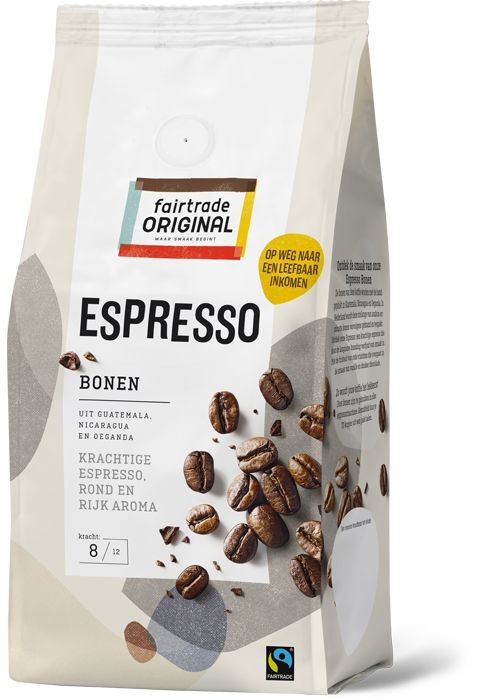 Fairtrade Original Koffiebonen Espresso 500gr. online kopen Natuurgroothandel