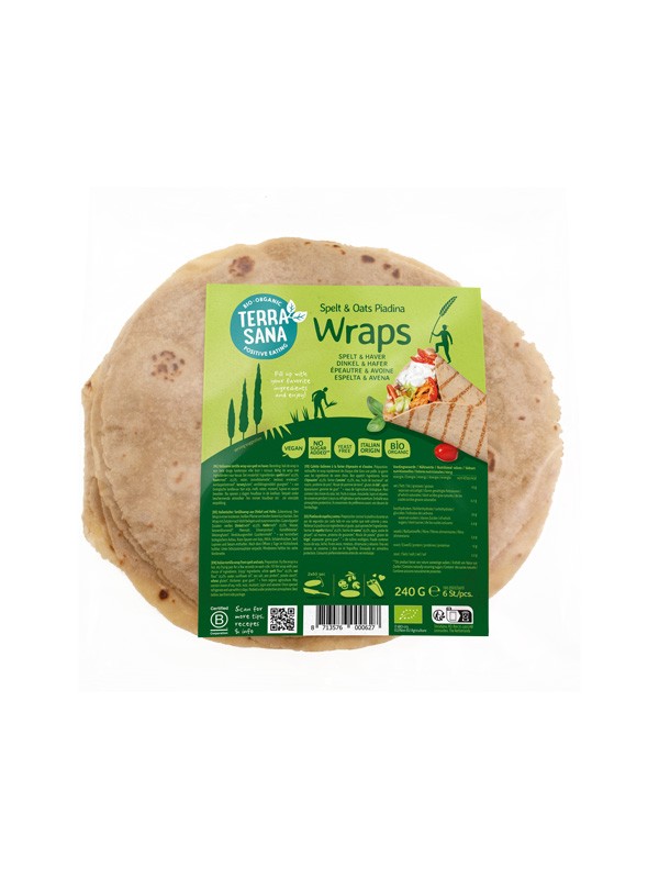 Piadina met spelt en haver 240gr. Terrasana