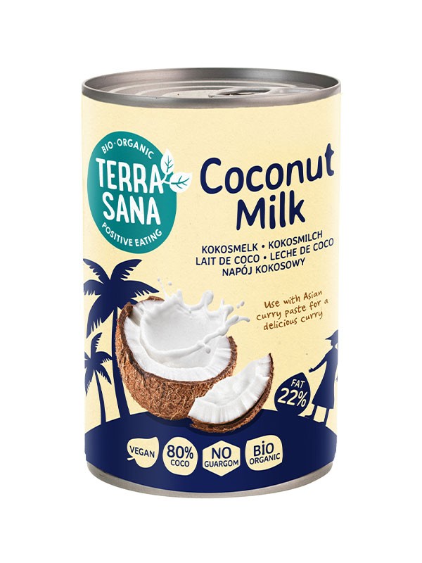 Kokosmelk 80% 400ml. Terrasana