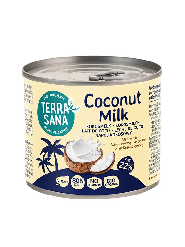 Kokosmelk 80% 200ml. Terrasana