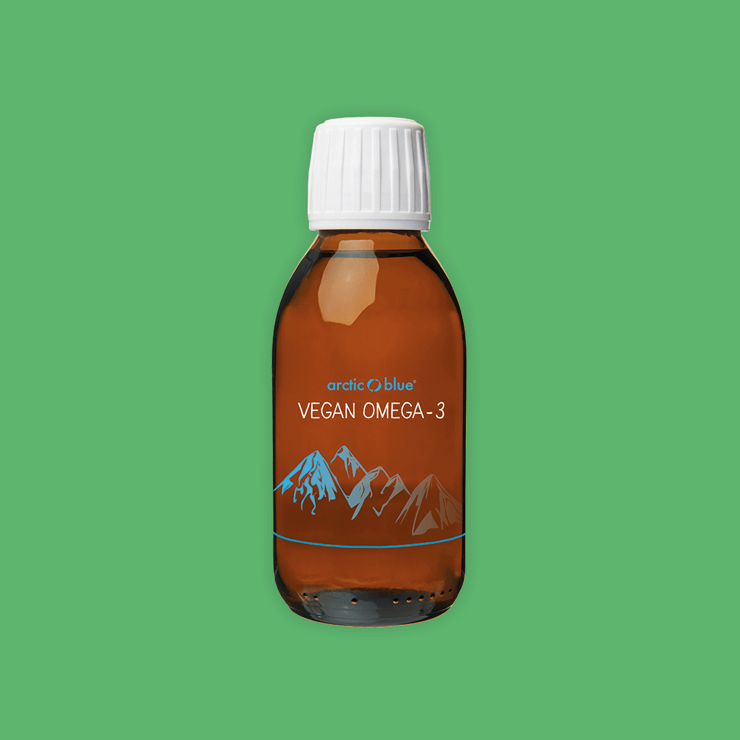 Vloeibare Vegan Omega-3 fles 150ml. Arctic Blue