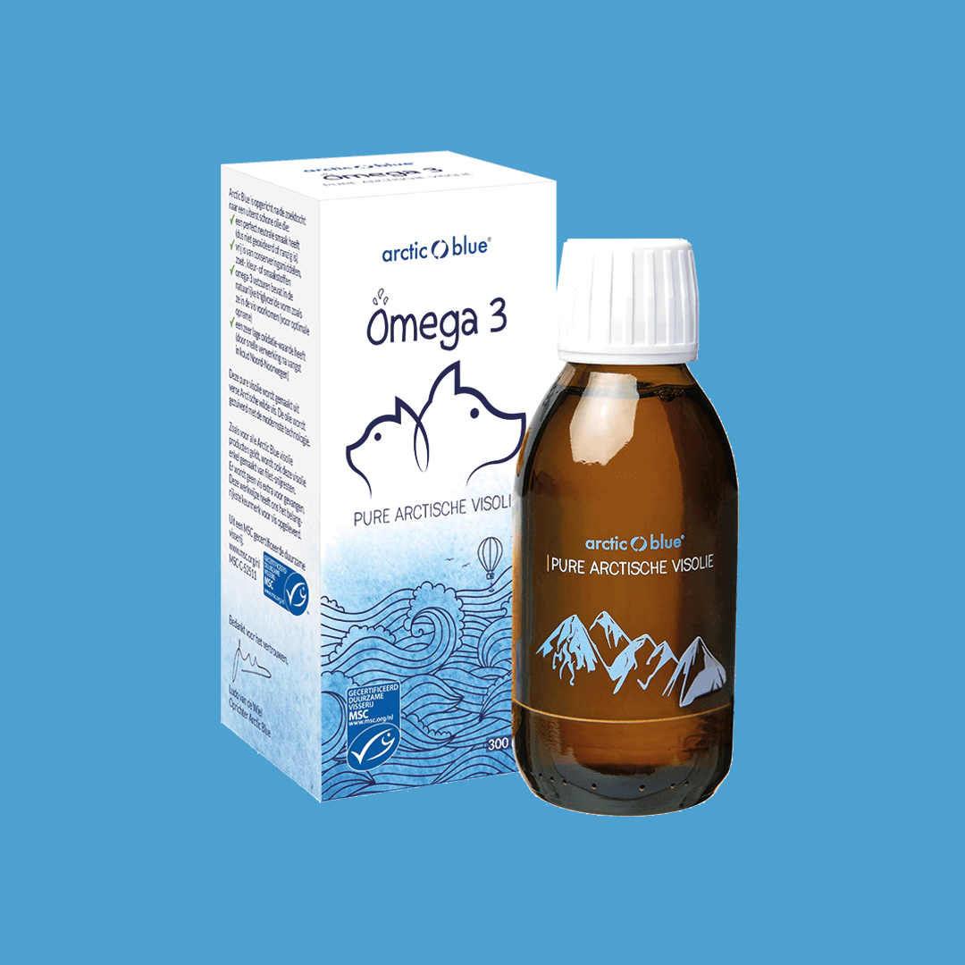 Pure Arctische MSC Visolie hond, kat en paard fles 300ml. Arctic Blue online Natuurgroothandel