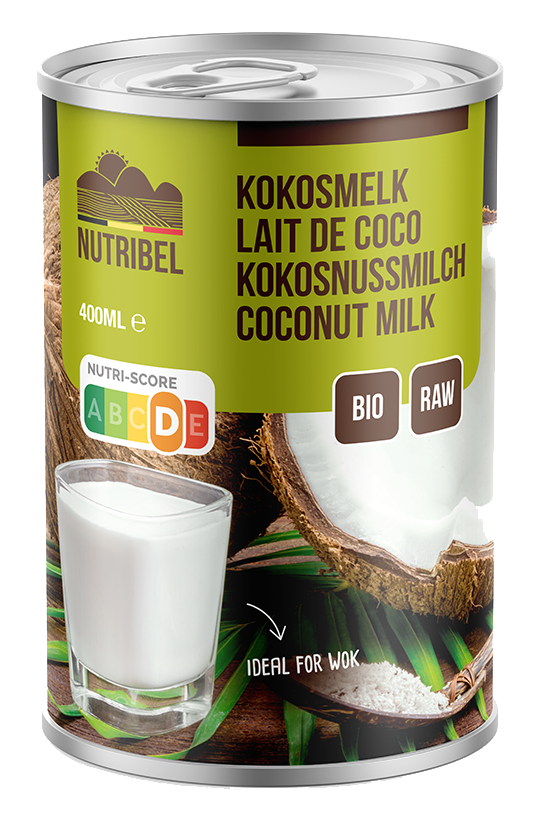 Nutribel kokosmelk Bio & glutenvrij 400ml. 