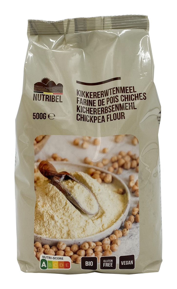 Nutribel kikkererwtenmeel bio en glutenvrij online kopen Natuurgroothandel