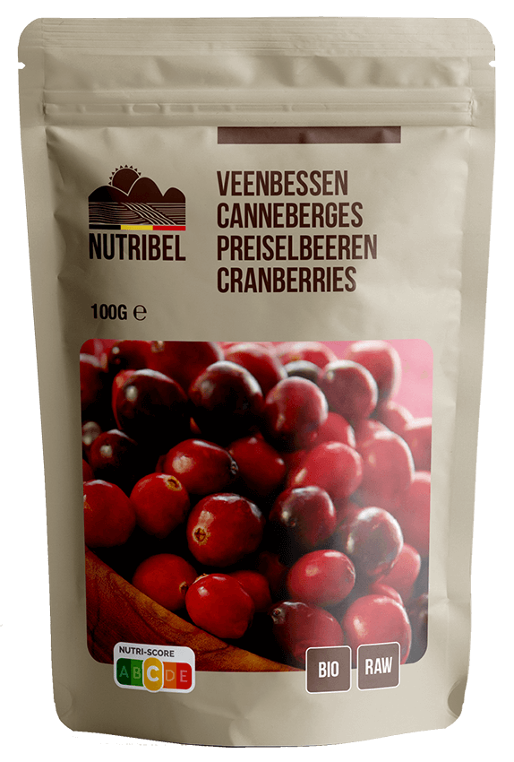 Cranberries BIO & RAW 100gr. Nutribel online kopen Natuurgroothandel