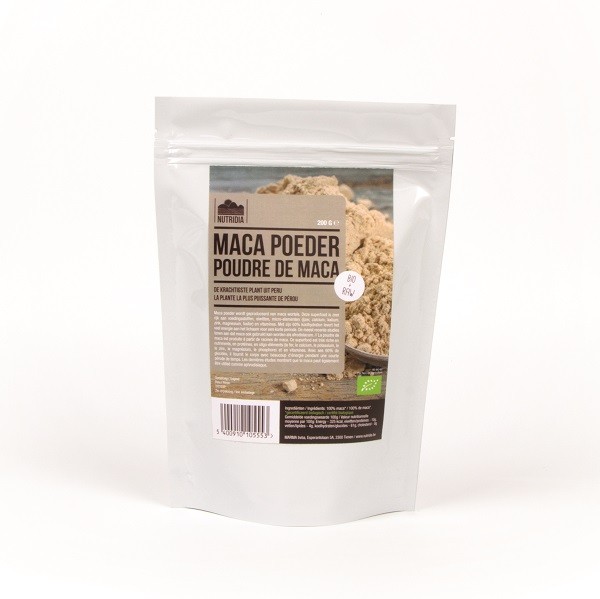 Macapoeder BIO & RAW 200gr. Nutridia