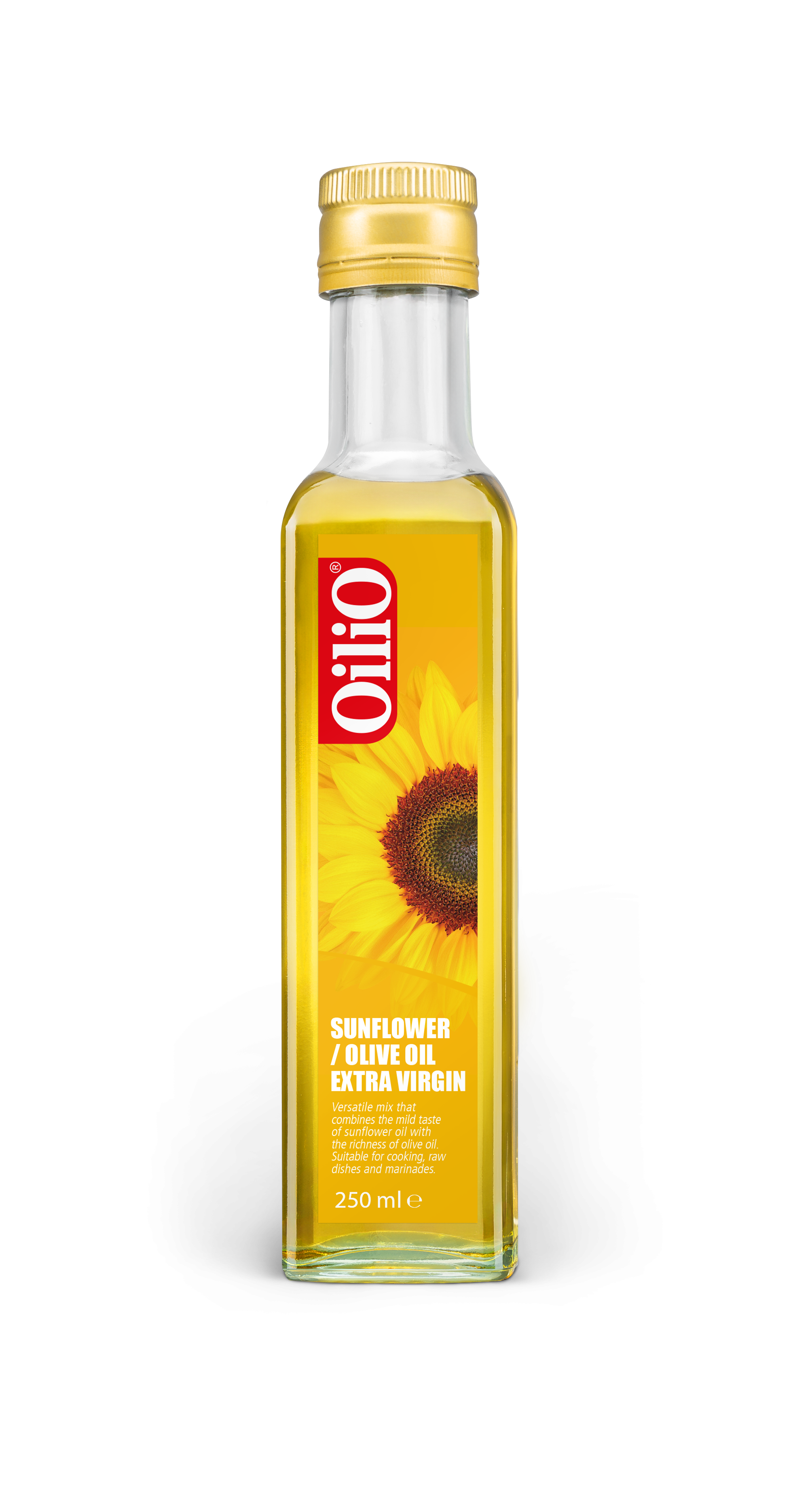 Zonnebloem-/ olijfolie Oilio online kopen Natuurgroothandel