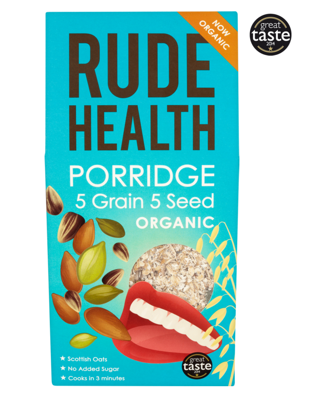 5 Grain 5 Seed Porridge BIO 500gr. Rude Health online Natuurgroothandel