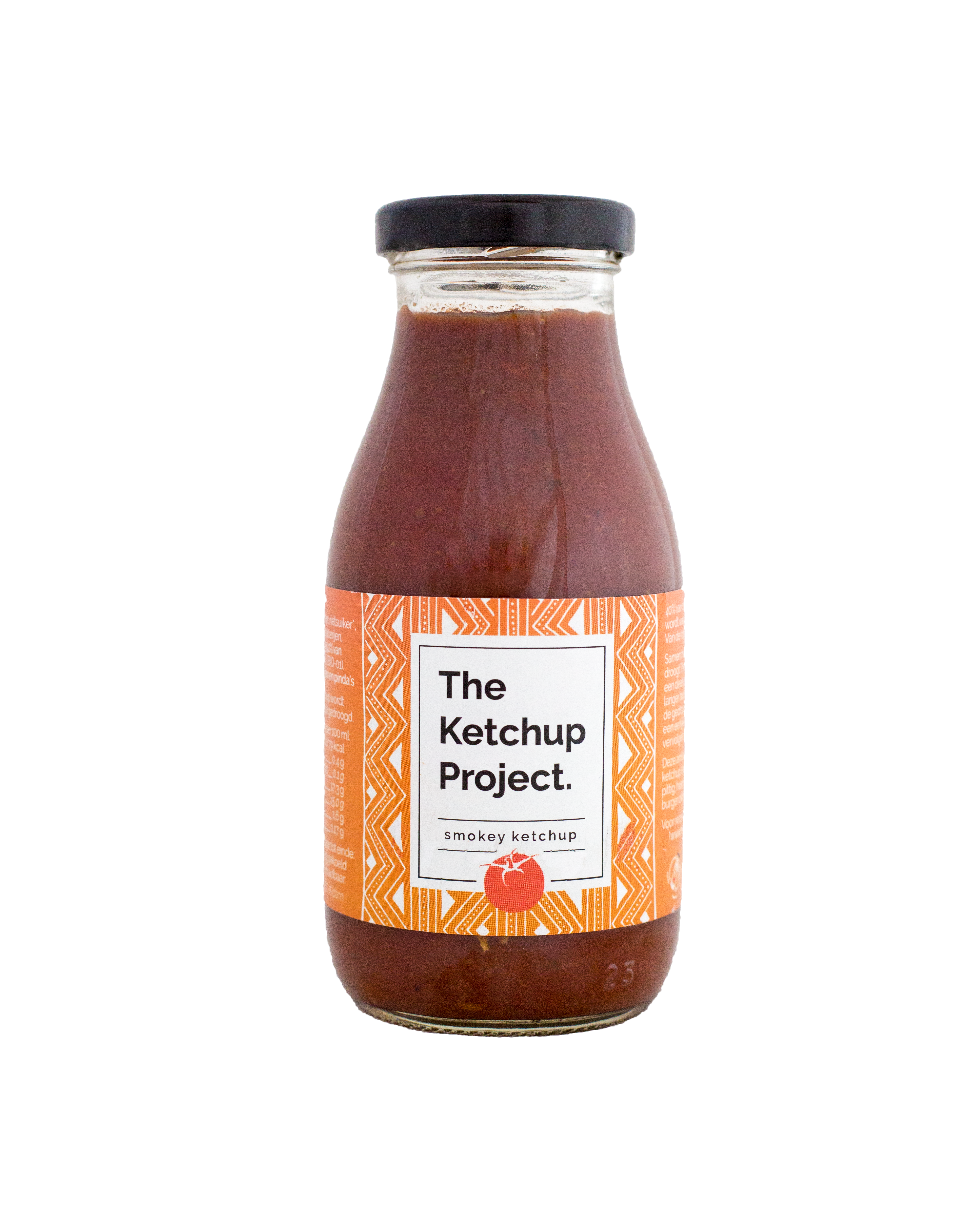 Smokey Ketchup fles 250ml. The Ketchup Project online Natuurgroothandel