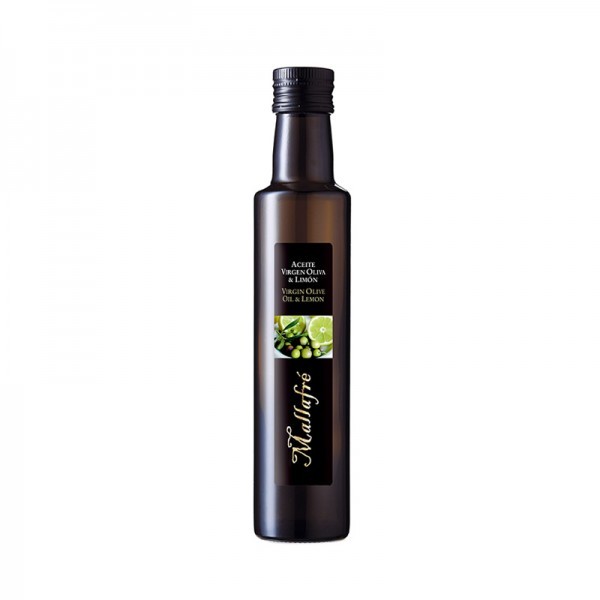Olijfolie virgin gekruid met citroen 250ml.Mallafre