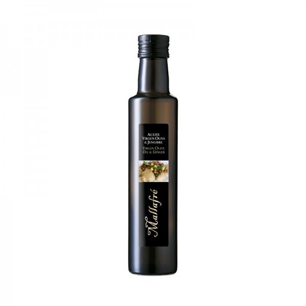 Olijfolie virgin gekruid met knoflook 250ml.Mallafre