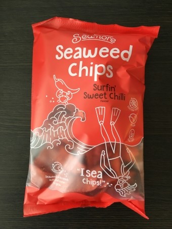 Zeewier tortilla chips 'surfin' sweet chilli 135gr. Seamore